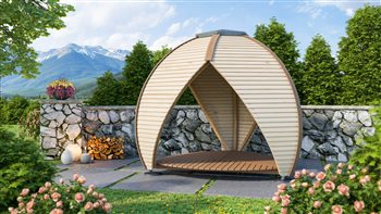 Crown Shield shelter is designed for you to stay cool or dry in your garden. Whether it is wet or dry, you can carry on with your plans, in the Shield, without the weather disrupting them. A Shield shelter will undoubtedly enhance your garden.