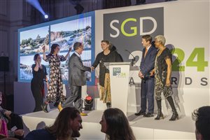 SGD Awards 2024 - Adam Hunt & Lulu Urquhart - International, Commercial or Community Landscapes & Gardens Winner - Sponsor Landscape Institute