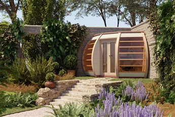 The Crown Compact, is a unique garden house for any corner of your garden! Should you have a small garden, you can still make the most of it. Compact is 6.7m² and under 2.5m in height. It is unique in design, with plenty of light!