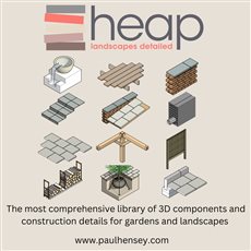 Heap is the only online resource of detailed drawings and 3D models for garden & landscape professionals